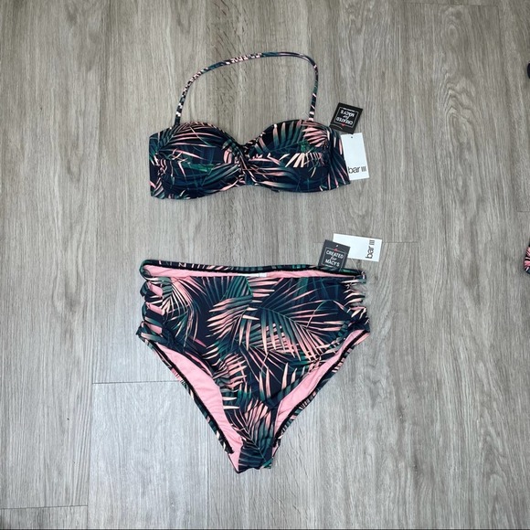 Bar III Women's Bali Nights High Waist Full Coverage Bikini Brief Swim Bottoms - Picture 3 of 4